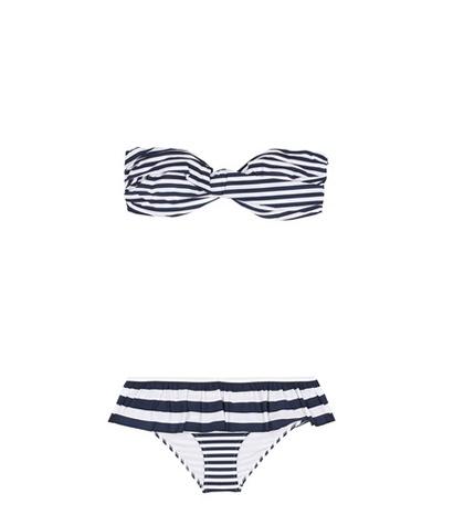 Alexander Mcqueen Striped Bikini