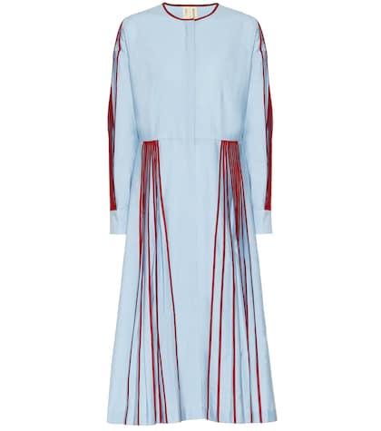 Bodice Studio Pleated Cotton Midi Dress