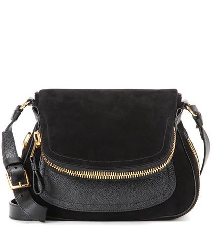 Tom Ford New Jennifer Medium Messenger Suede Shoulder Bag