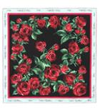 Dolce & Gabbana Rose-printed Silk Scarf