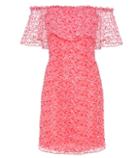Giamba Embroidered Organza Off-the-shoulder Dress