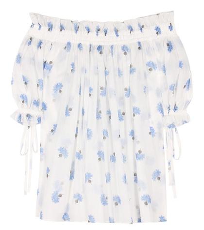 Roksanda Printed Cotton Top