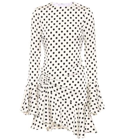 Jimmy Choo Monique Polka-dot Silk-blend Dress
