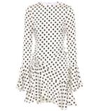 Jimmy Choo Monique Polka-dot Silk-blend Dress