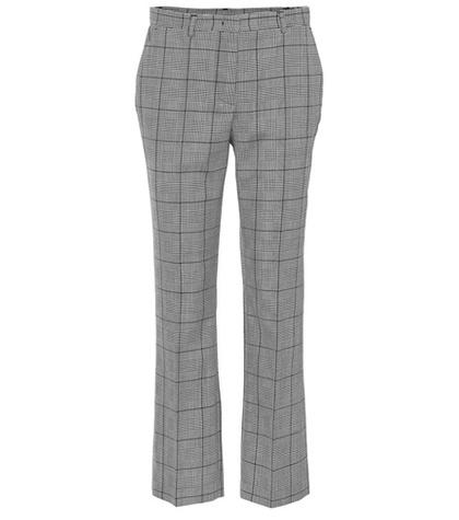 Redvalentino Plaid Virgin Wool Pants