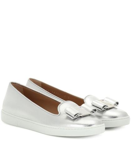 Salvatore Ferragamo Vara Bow Slip-on Sneakers