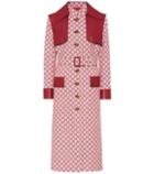 Gucci Gg Leather-trimmed Trench Coat