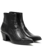 Saint Laurent Finn Leather Ankle Boots