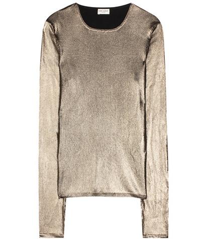 Frame Lamé Top