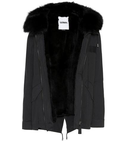 Yves Salomon - Army Fur-trimmed Cotton Jacket