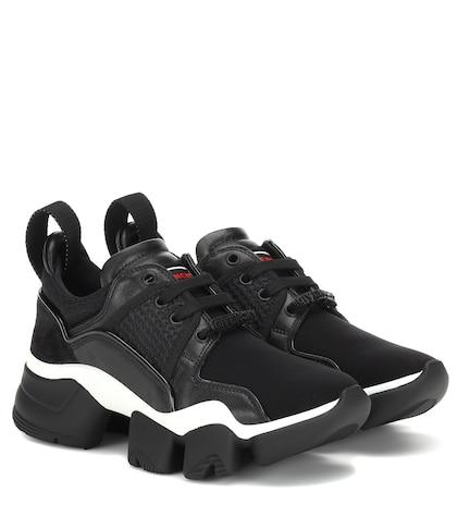 Jw Anderson Low Jaw Leather-trimmed Sneakers