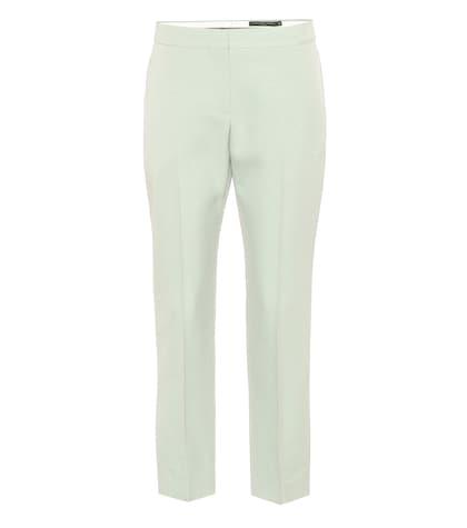 Alexander Mcqueen Cropped Mid-rise Cigarette Pants
