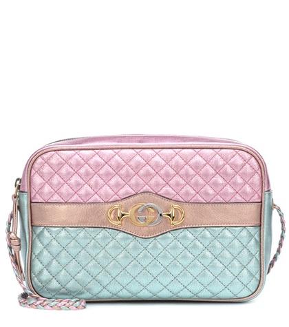 Gucci Laminated Leather Shoulder Bag