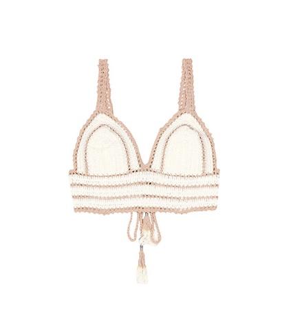 She Made Me Sana Crocheted Bikini Top