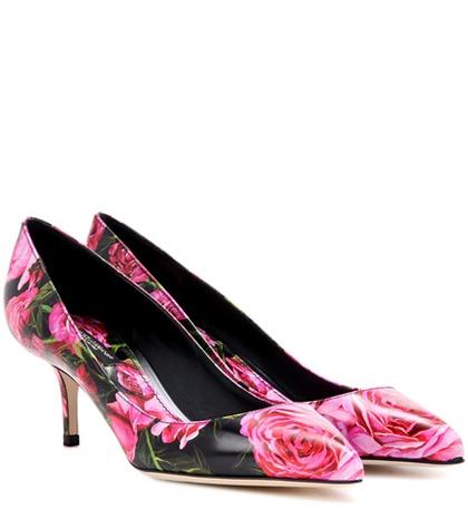 J Brand Printed Leather Pumps