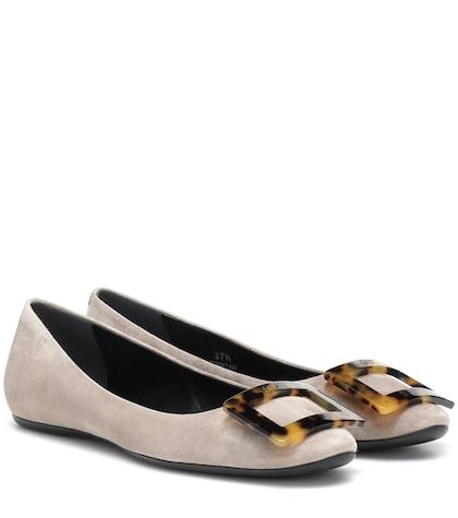 7 For All Mankind Gommette Suede Ballet Flats
