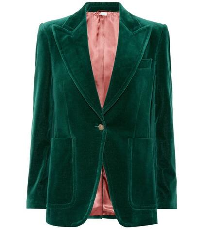 Alexander Mcqueen Velvet Blazer