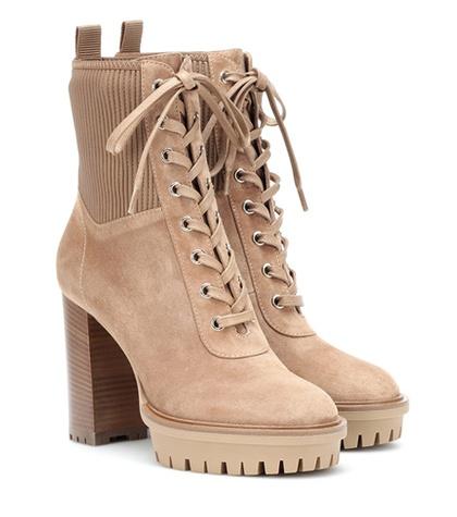 Aquazzura Martis Suede Ankle Boots