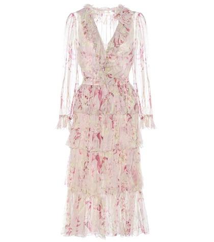 Zimmermann Winsome Printed Silk Georgette Dress