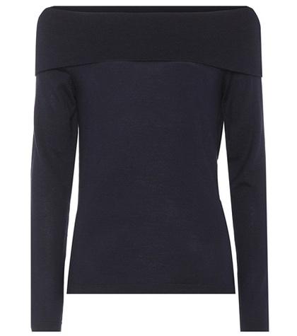 Valentino Garavani Off-the-shoulder Wool Sweater