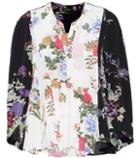 Isabel Marant Ivia Floral-printed Silk Blouse