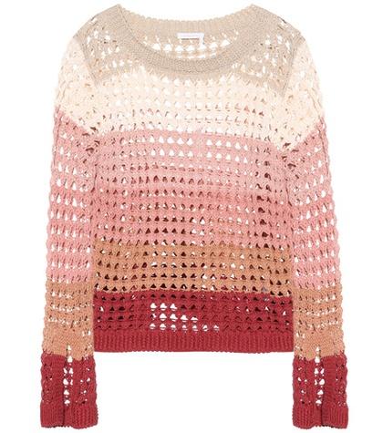 Burberry Striped Cotton-blend Sweater