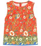 Tory Burch Dayton Printed Cotton Crop Top