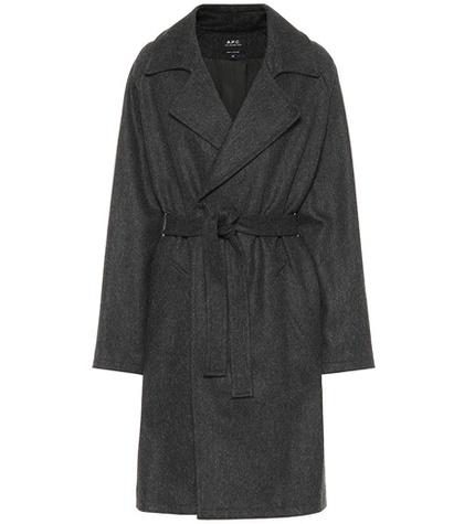 A.p.c. Wool-blend Wrap Coat