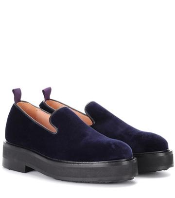 Eytys Palacio Velvet Platform Loafers
