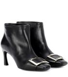Roger Vivier Trompette Extra Low Leather Ankle Boots