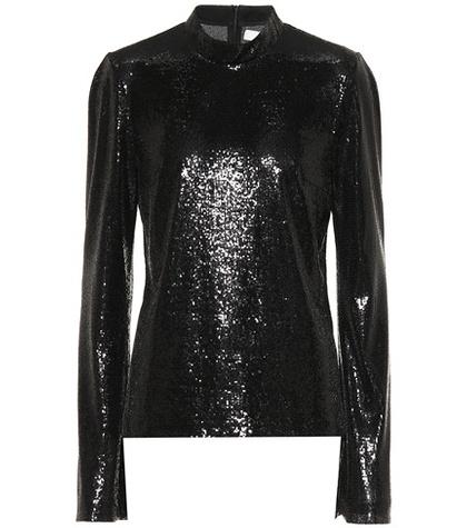 Galvan Galaxy Sequinned Top