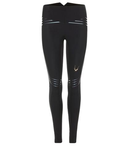 Lucas Hugh Blackstar Striped Stretch Leggings