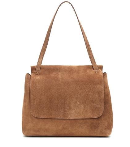 The Row Sidekick Suede Shoulder Bag