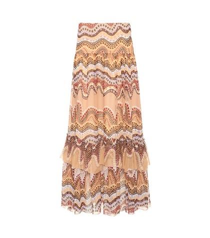 Chlo Exclusive To Mytheresa.com – Printed Silk-crepon Skirt