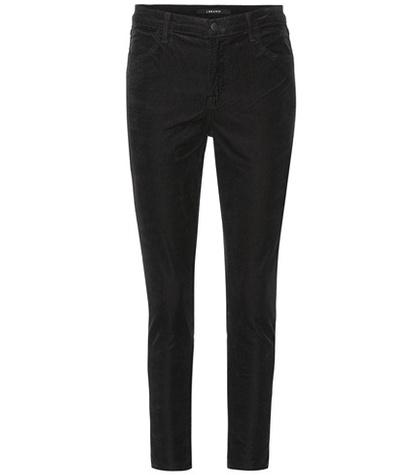 Jimmy Choo Alana Corduroy Skinny Cropped Jeans