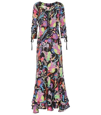 Etro Floral-printed Silk-blend Dress