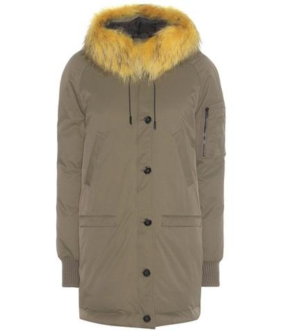 Kenzo Parka Coat With Fur-trimmed Hood