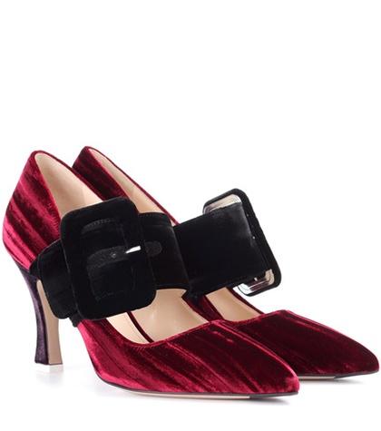 Alexander Mcqueen Elsa Velvet Pumps