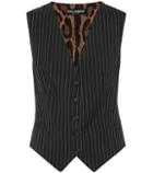 Dolce & Gabbana Pinstriped Wool-blend Vest