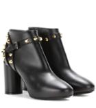 Yeezy Embellished Leather Ankle Boots