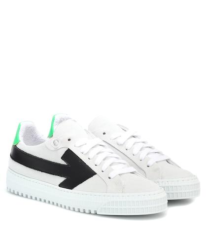 Lele Sadoughi Arrows Suede Sneakers