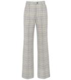 Acne Studios Checked Cotton-blend Wide-leg Pants