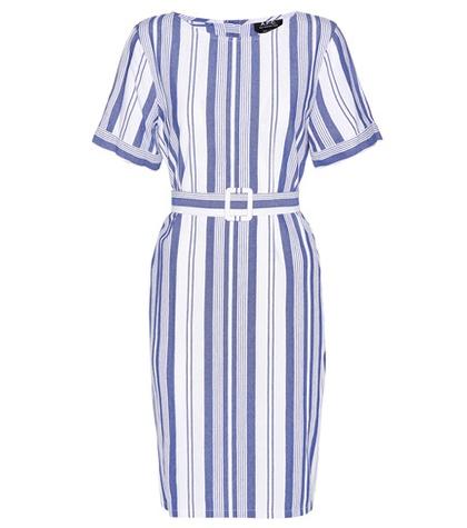 A.p.c. Naxos Striped Cotton Dress