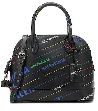 Balenciaga Ville S Printed Leather Tote