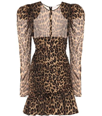 Valentino Garavani Borneo Leopard Silk Dress
