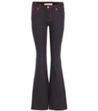 Chlo High-rise Flare Cotton-blend Trousers