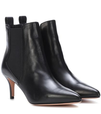 Oliver Peoples Parker Leather Ankle Boots