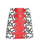 J.w.anderson Printed Cotton And Leather Miniskirt
