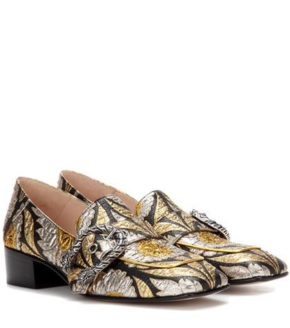 Gucci Brocade Loafers