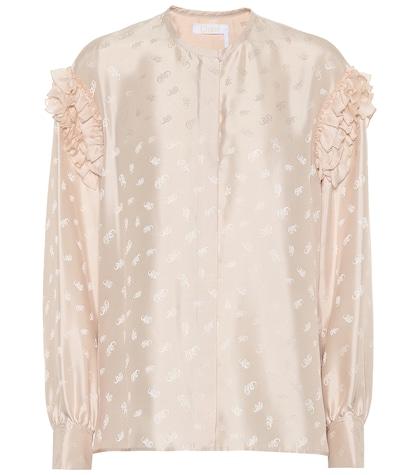 Chlo Silk Jacquard Blouse